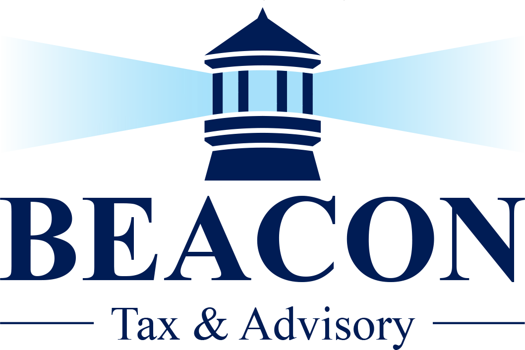 Beacon Tax & Advisory logo — a lighthouse casting light